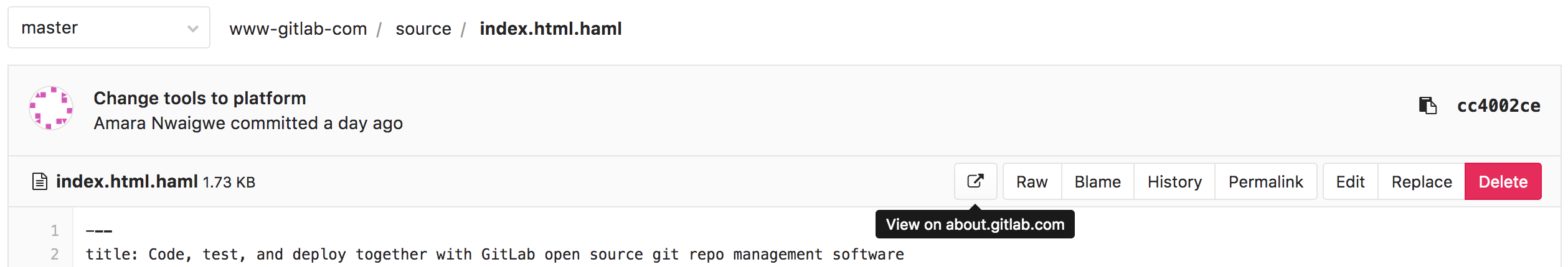Environments · Ci · Help · GitLab